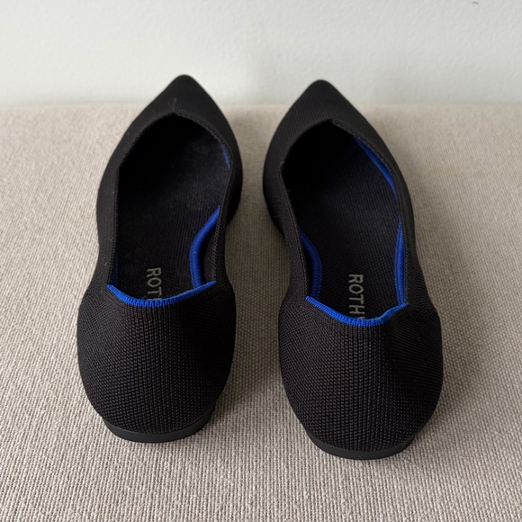 ROTHY'S The Point Ballet Flats Slip-On Lightweight Black Size 9 - Picture 7 of 8